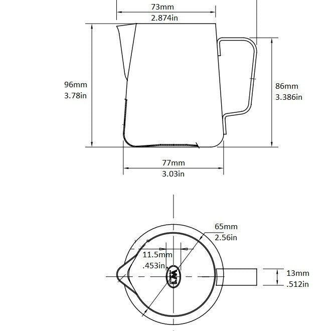 Rattleware Latte Art Milk Pitcher, Stainless Steel — image 4