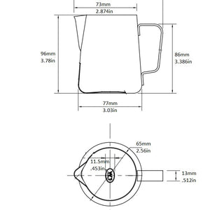 Rattleware Latte Art Milk Pitcher, Stainless Steel — image 4
