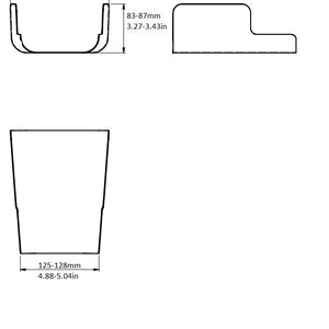 Rattleware Knock Box Splash Guard, Stainless Steel — image 4