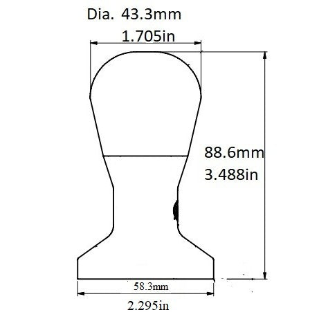 Rattleware Stainless Steel Flat-Bottom Espresso Tamper — image 5
