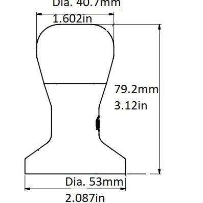 Rattleware Stainless Steel Flat-Bottom Espresso Tamper — image 6