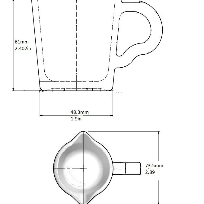 Rattleware Double Spout Shot Pitcher Glass Set of 6 — image 6