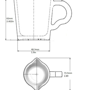 Rattleware Double Spout Shot Pitcher Glass Set of 6 — image 6