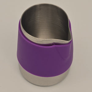Rattleware 12 oz Handle-Free Macchiato Pitcher with Rubber Shell — image 2