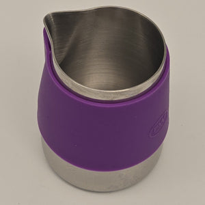 Rattleware 12 oz Handle-Free Macchiato Pitcher with Rubber Shell — image 5