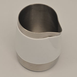 Rattleware 12 oz Handle-Free Macchiato Pitcher with Rubber Shell — image 4