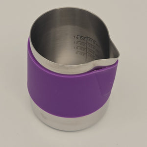 Rattleware Handle-Free Latte Art Pitcher with Silicone Sleeve — image 2