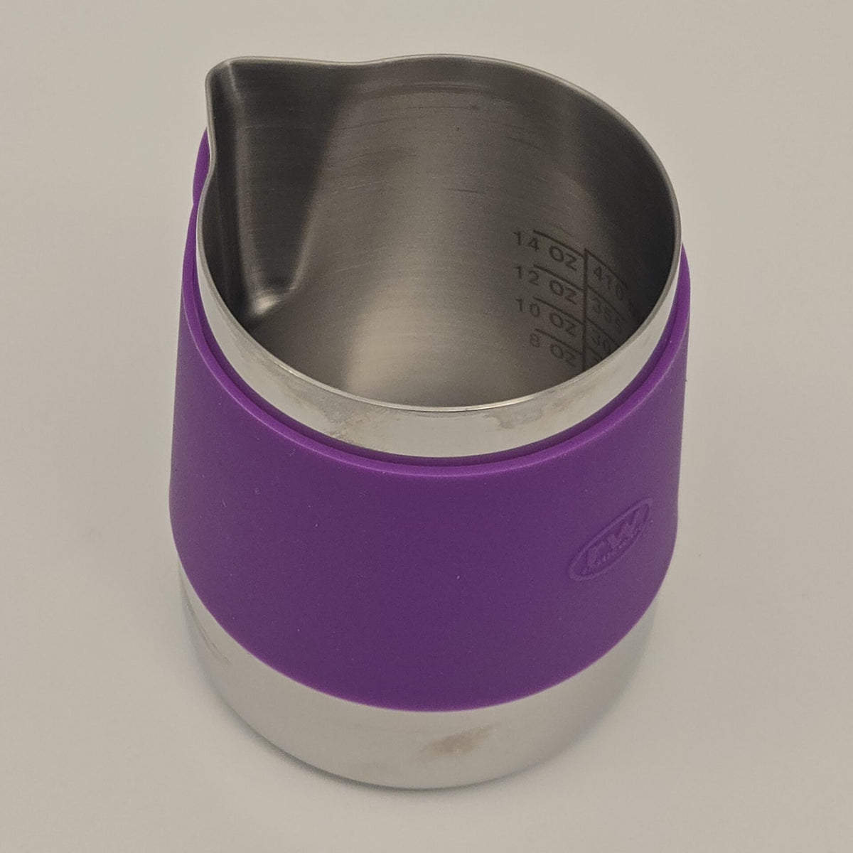 Rattleware Handle-Free Latte Art Pitcher with Silicone Sleeve — image 5