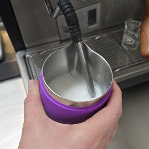 Rattleware Handle-Free Latte Art Pitcher with Silicone Sleeve — image 6