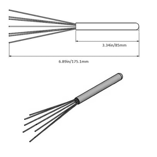 Rattleware Portafilter Distribution Whisk, Stainless Steel Stubby — image 2