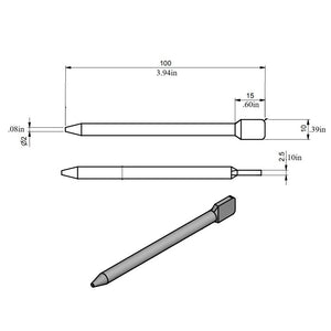 Rattleware Latte Art Pen Set, Stainless Steel, Pack of 3 — image 2