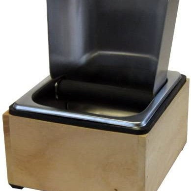 Rattleware Maple Knock Box with Stainless Steel Splash Guard — image 1