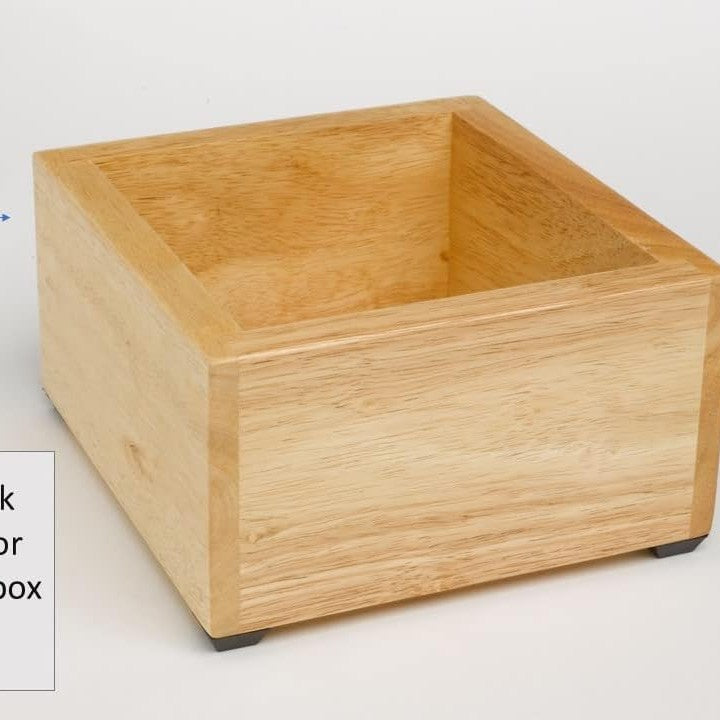 Rattleware Maple Knock Box with Stainless Steel Splash Guard — image 4