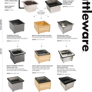 Rattleware Stainless Steel Knock Box with Splash Guard — image 3