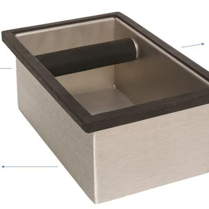 Rattleware Stainless Steel Knock Box with Splash Guard — image 6