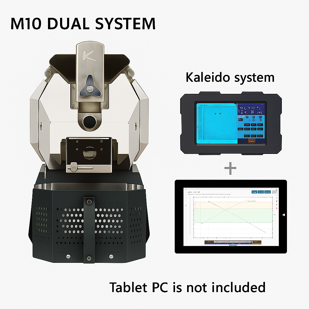 Kaleido Sniper M10s Dual System Electric Coffee Roaster 1.2KG (Kaleido + Artisan System) Version 2 Sealed - 120V