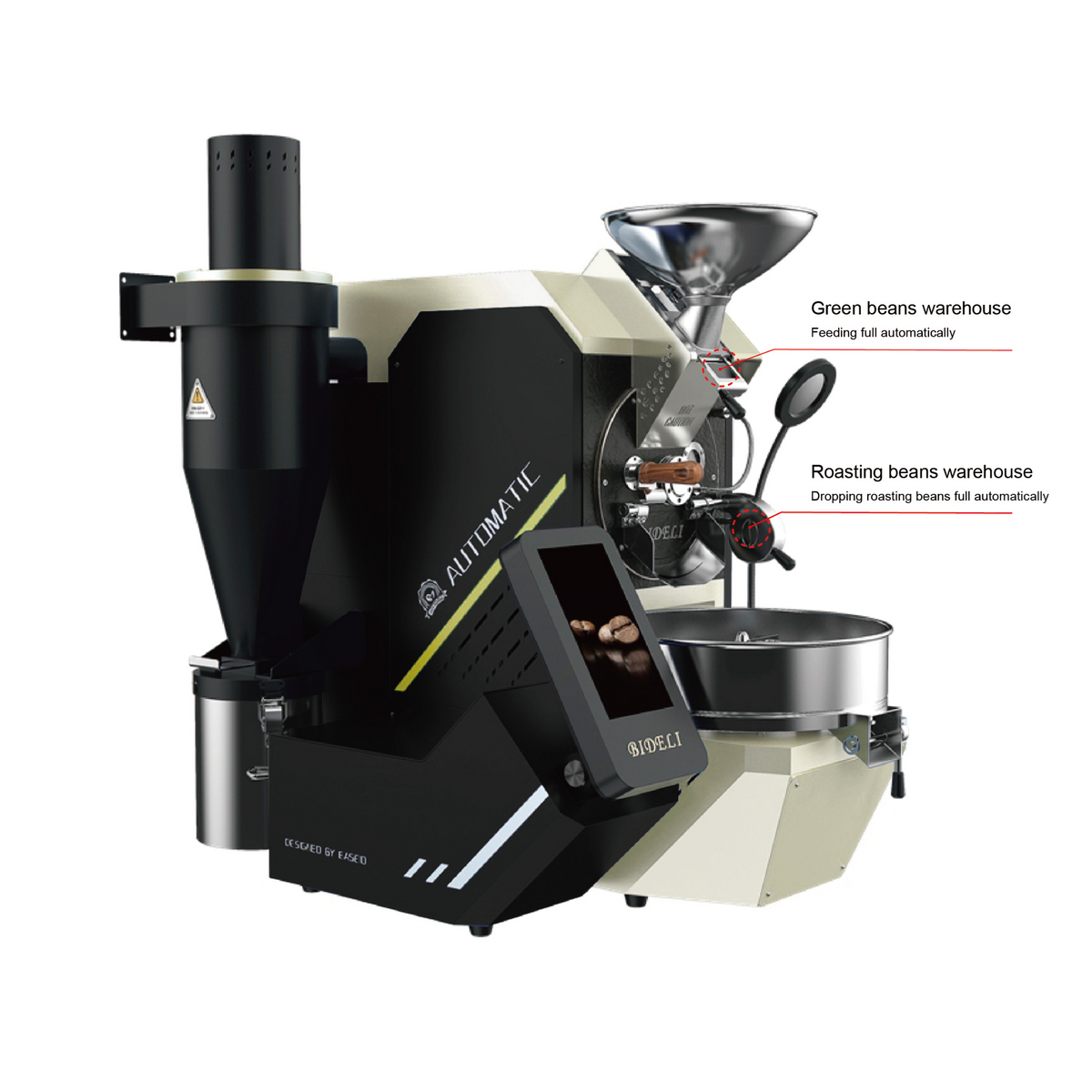 Bideli 1.5kg Automatic Coffee Roaster