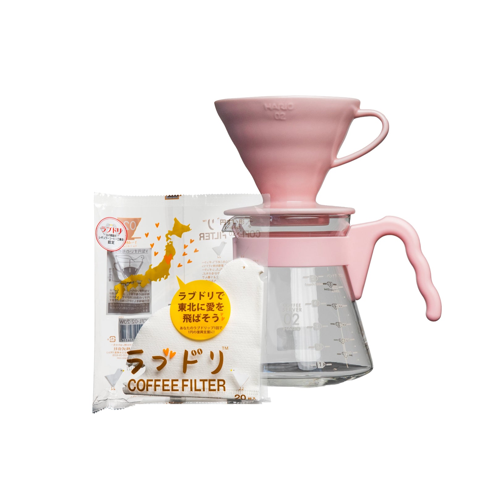 Hario V60 Craft Pour Over Set 02, Pink — image 1