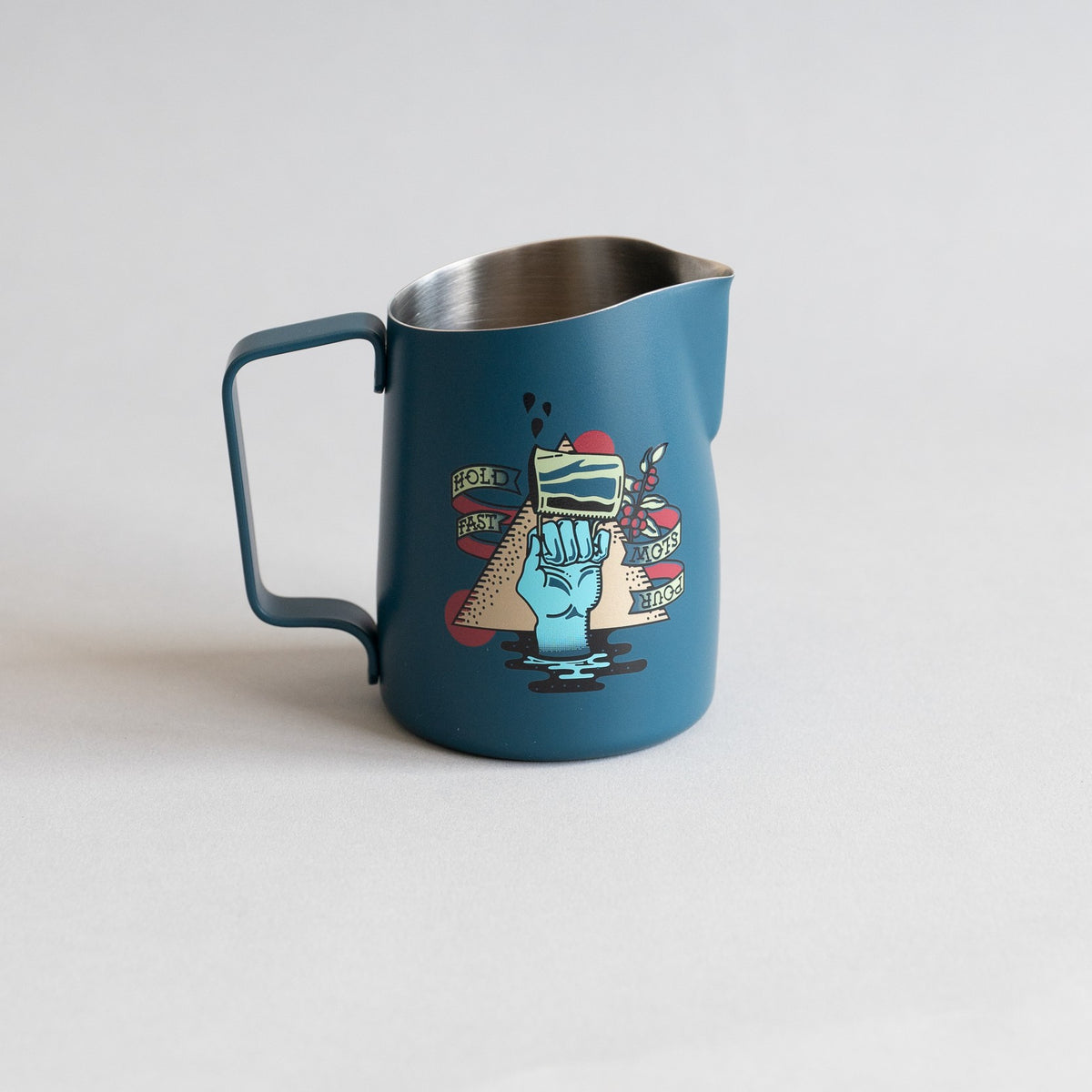 WPM x Slow Pour Supply 15oz Round Spout Latte Art Pitcher — image 1