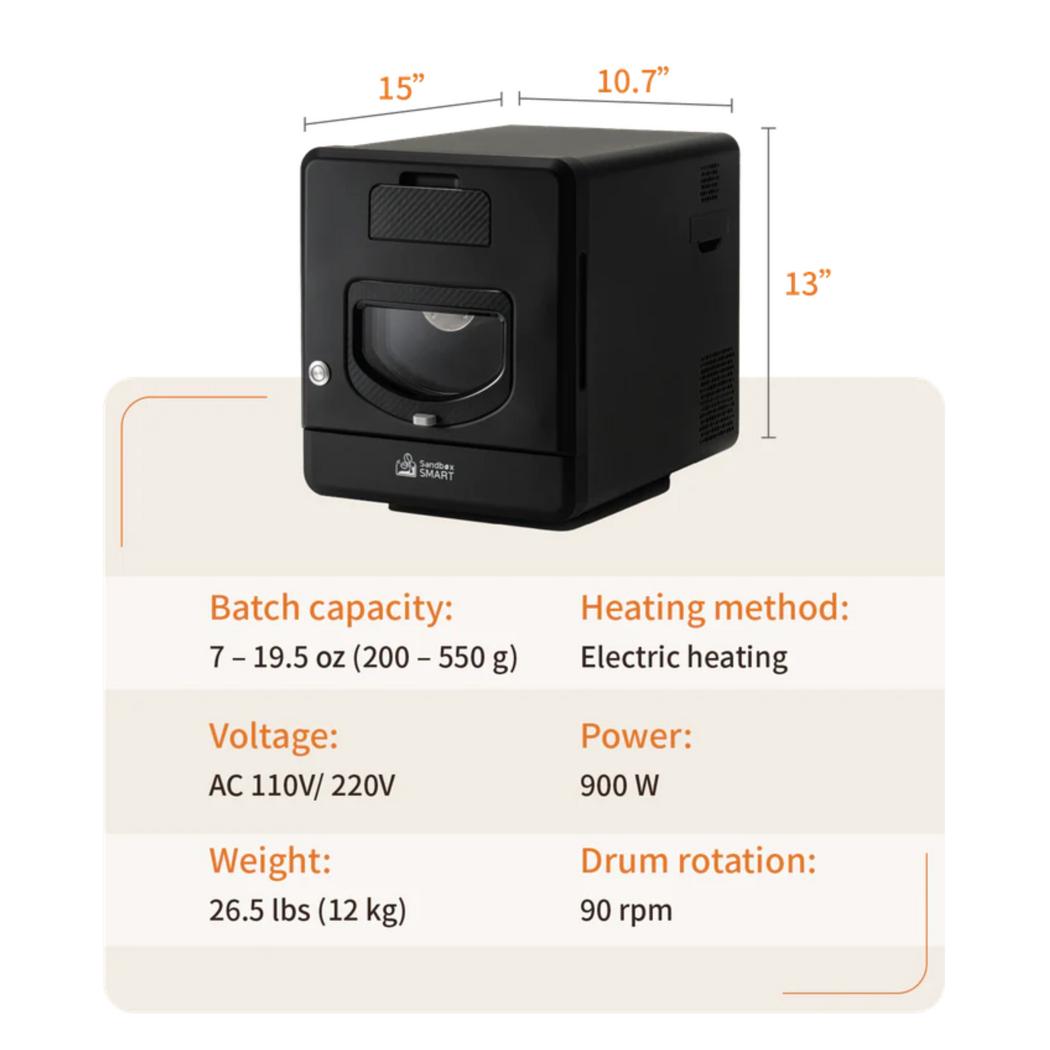Sandbox Smart R2 Coffee Roaster with Coffee Bean Cooler Sandbox Smart R2 Coffee Roaster with Coffee Bean Cooler