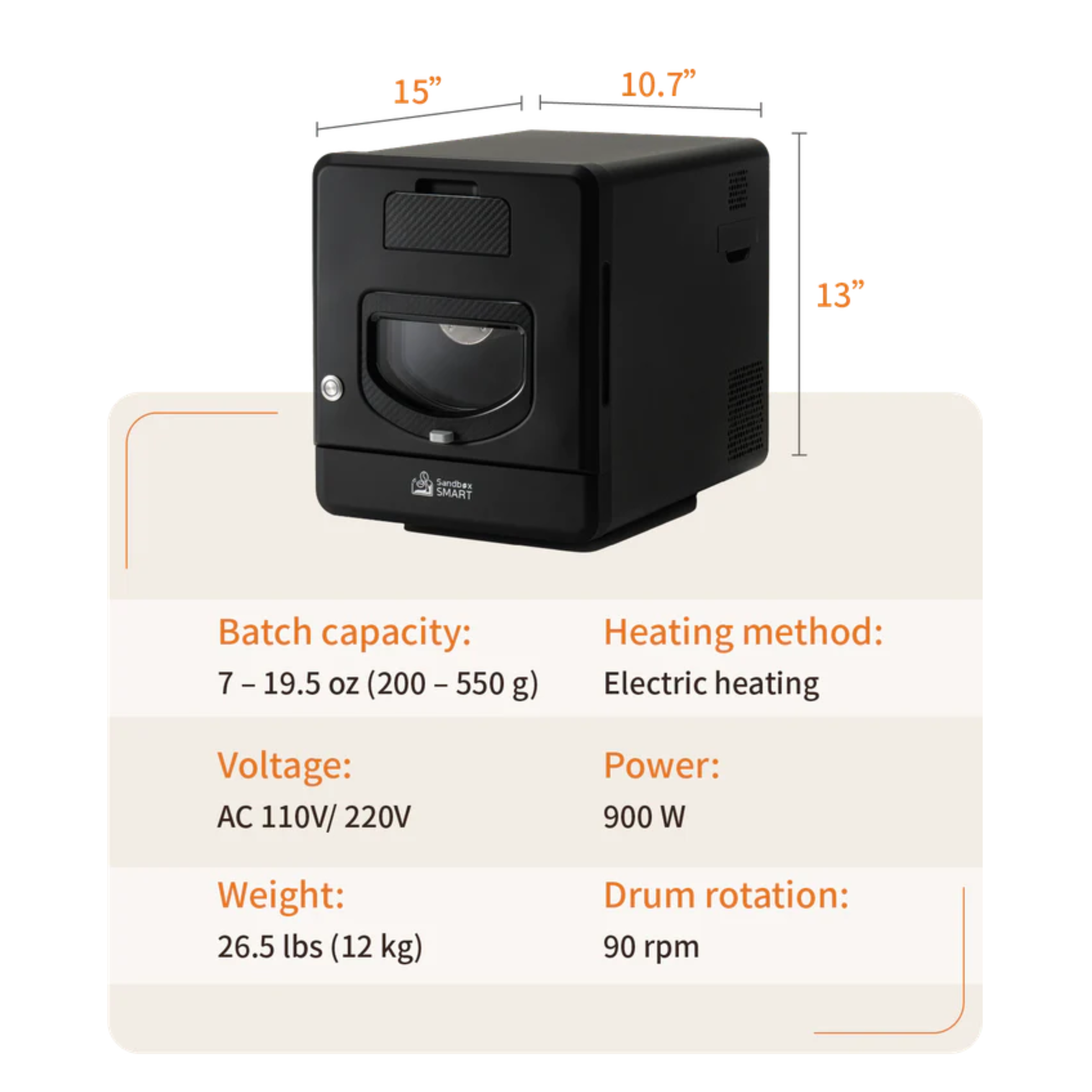 Sandbox Smart R2 Coffee Roaster with Coffee Bean Cooler Sandbox Smart R2 Coffee Roaster with Coffee Bean Cooler