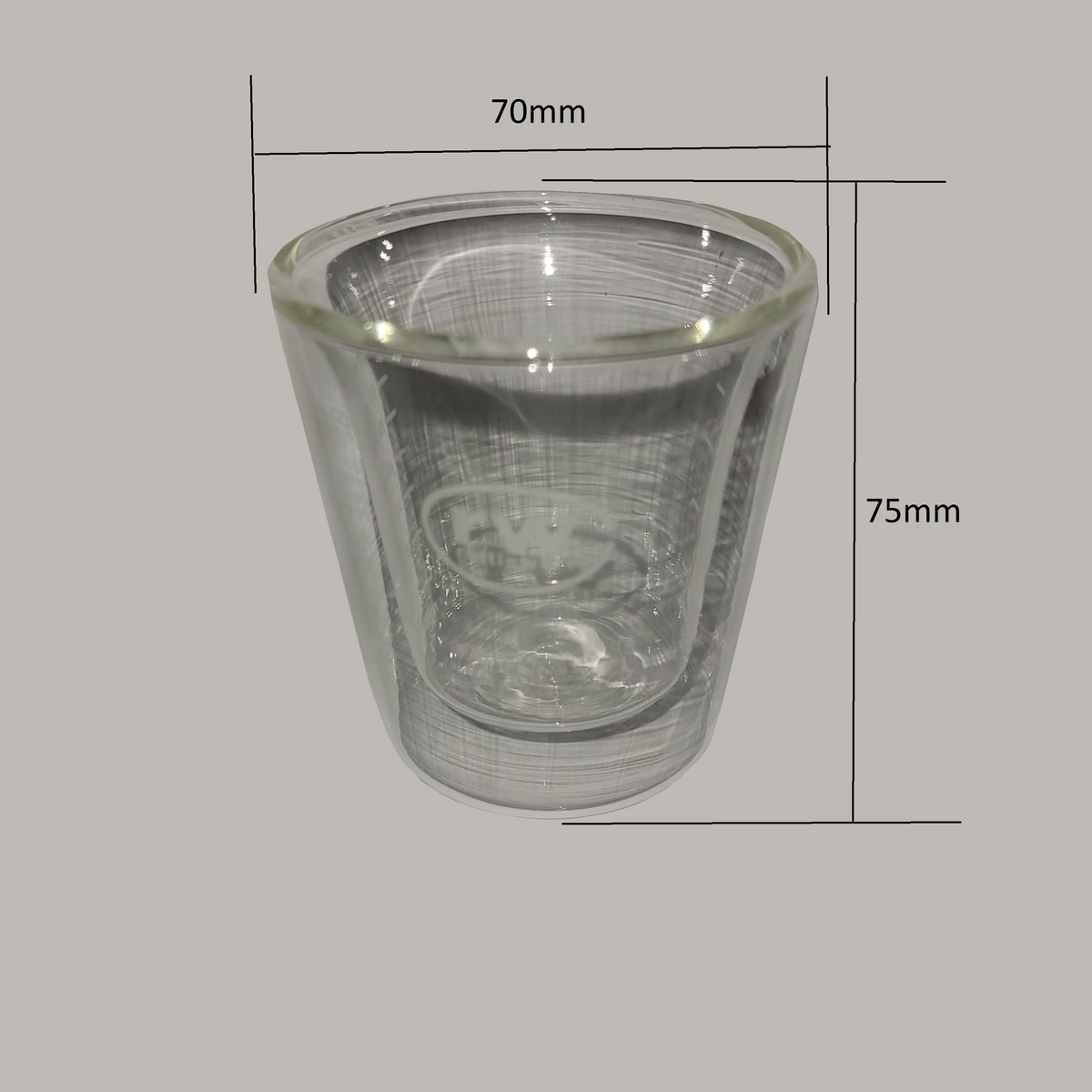 Rattleware 3 oz Double-Wall Graduated Glass — image 2