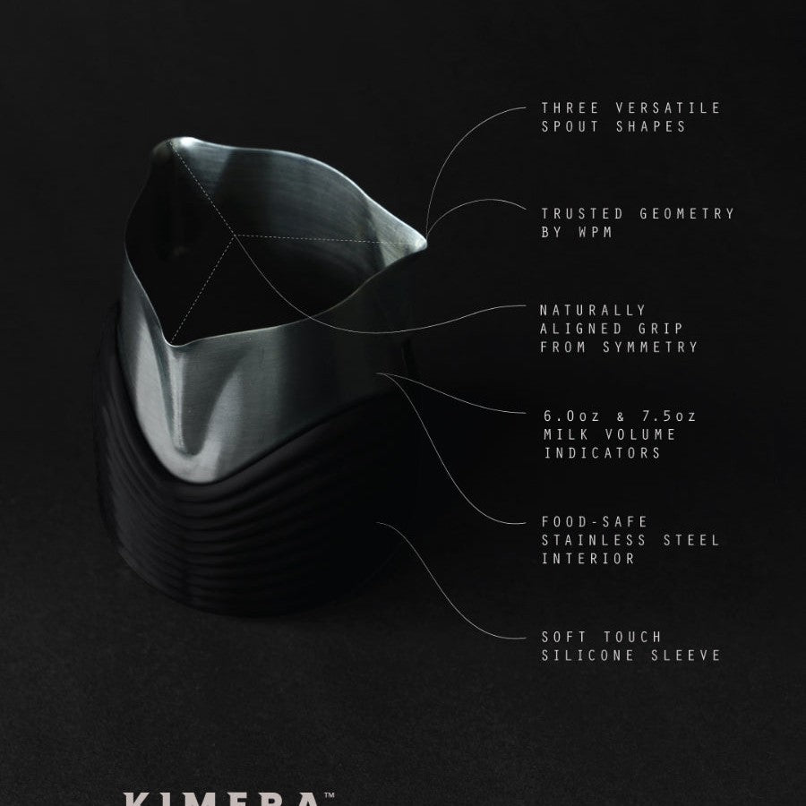 Kimera 500 Tri-Spout Handleless Latte Art Pitcher — image 3