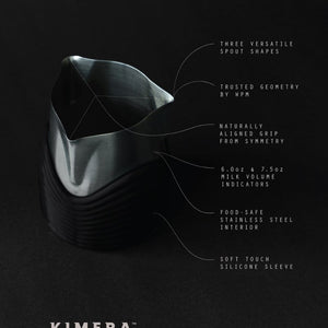 Kimera 500 Tri-Spout Handleless Latte Art Pitcher — image 3