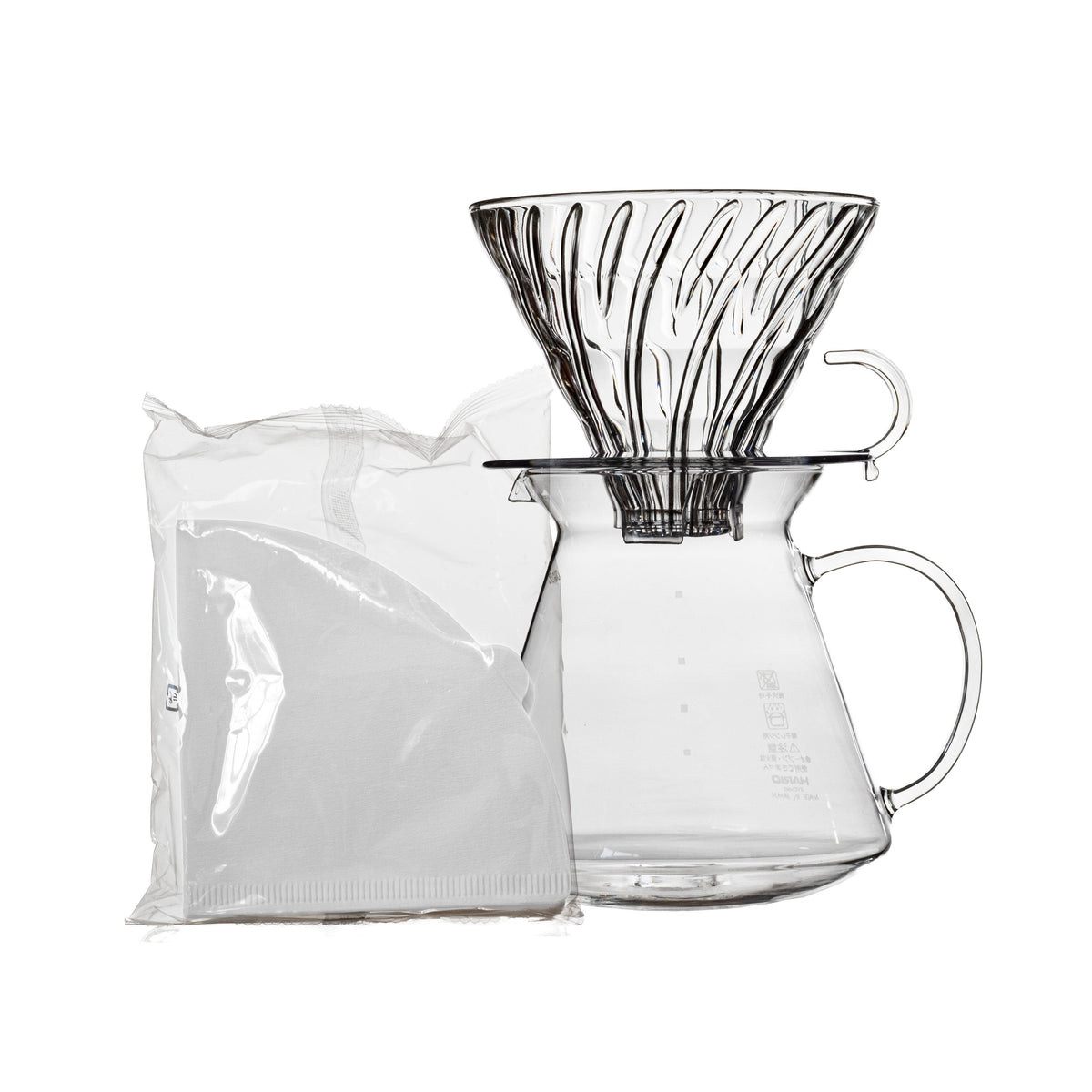 Hario V60 Simply Glass Pour Over Kit, Size 02 — image 1