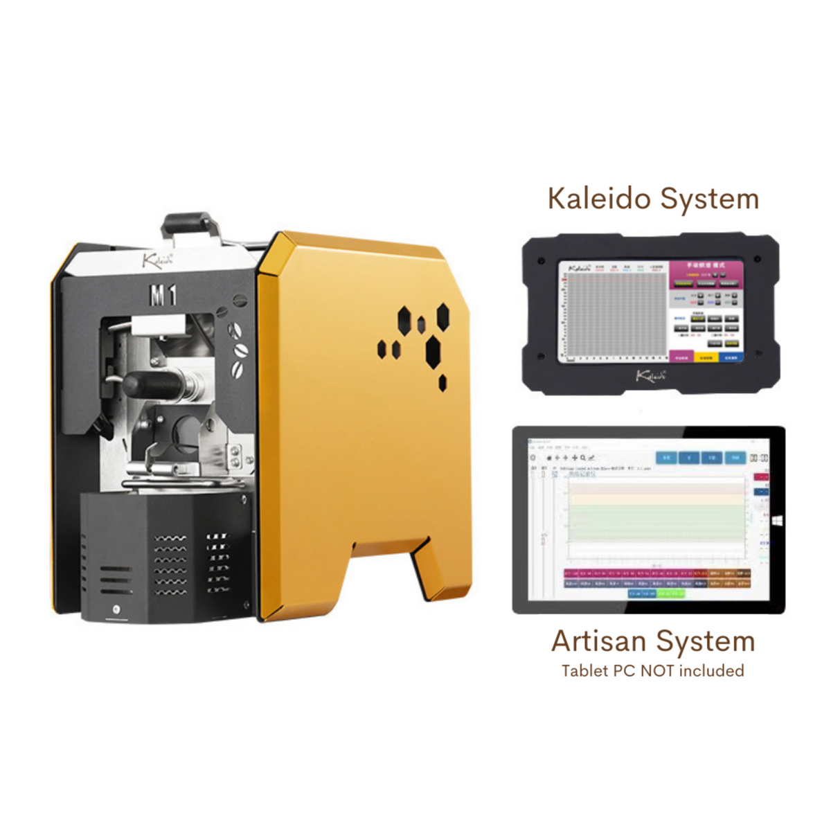 Kaleido Sniper M1 电动咖啡烘焙机（200克容量）- Artisan + Kaleido System