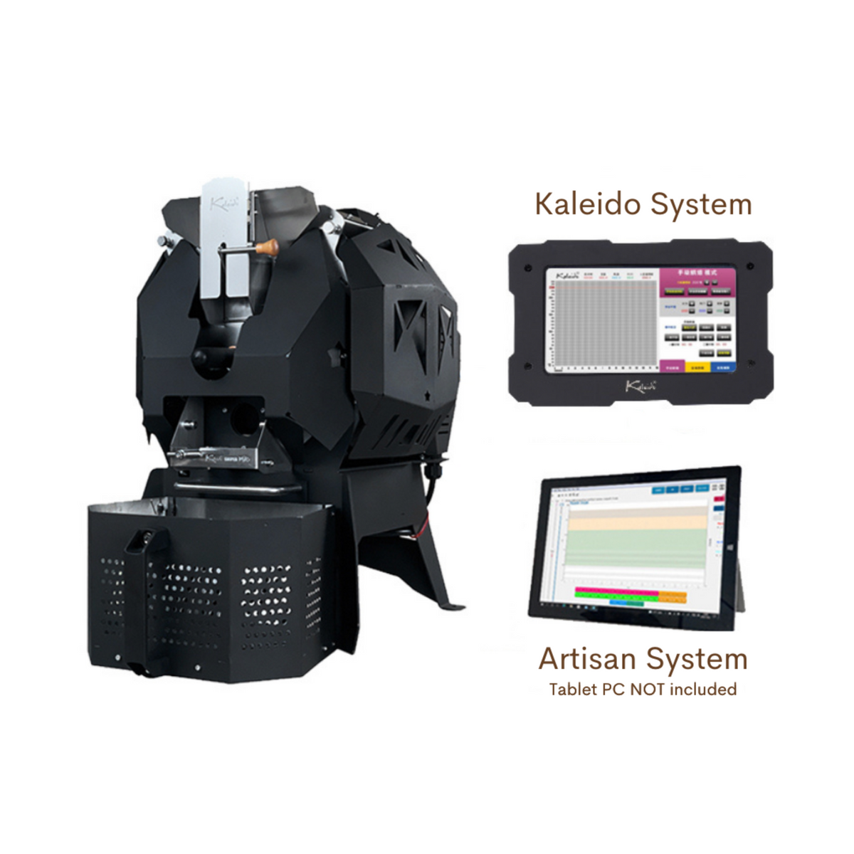 Kaleido Sniper M10 電動咖啡烘焙機（1200克容量） - Kaleido + Artisan System