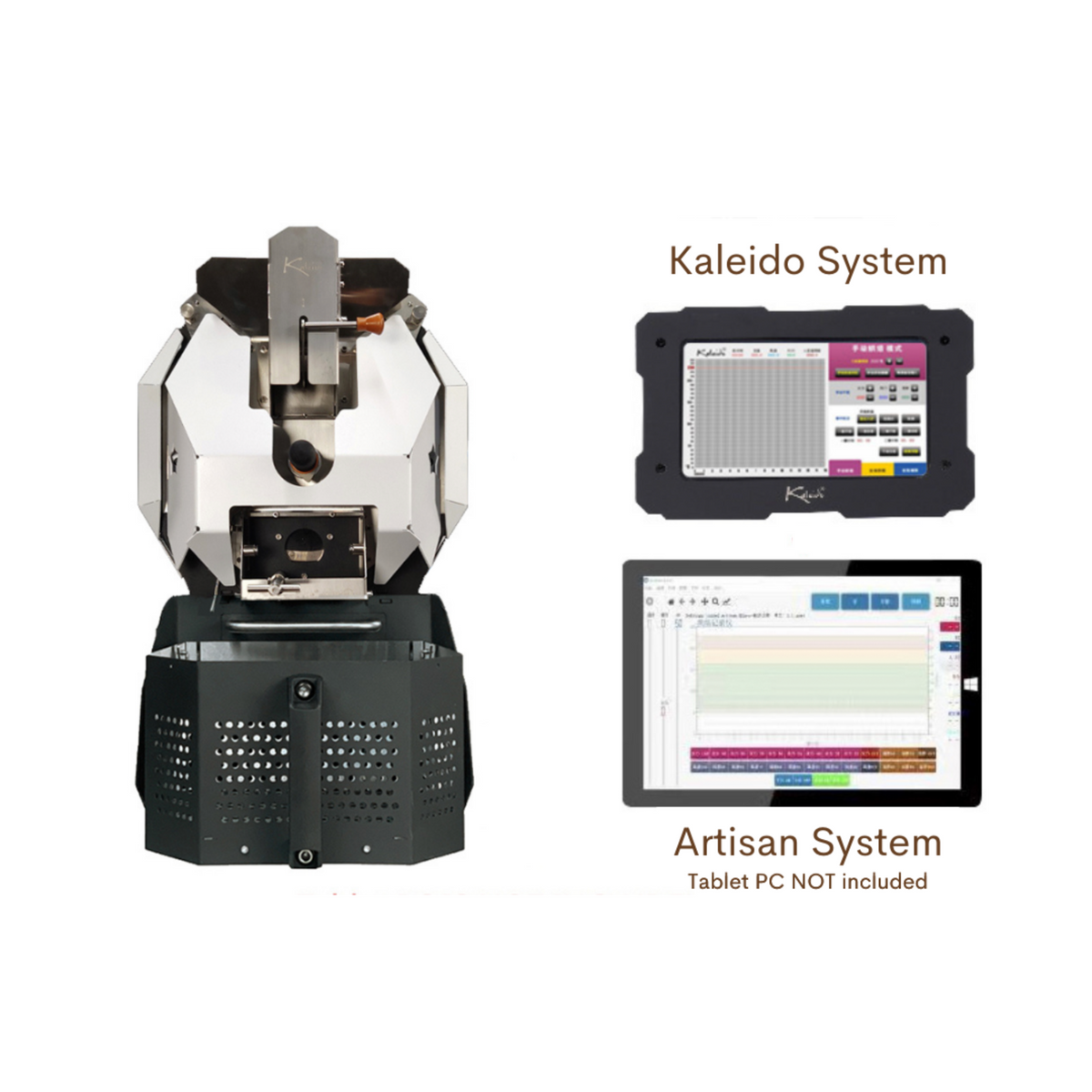 Kaleido Sniper M10 電動咖啡烘焙機（1200克容量） - Kaleido + Artisan System