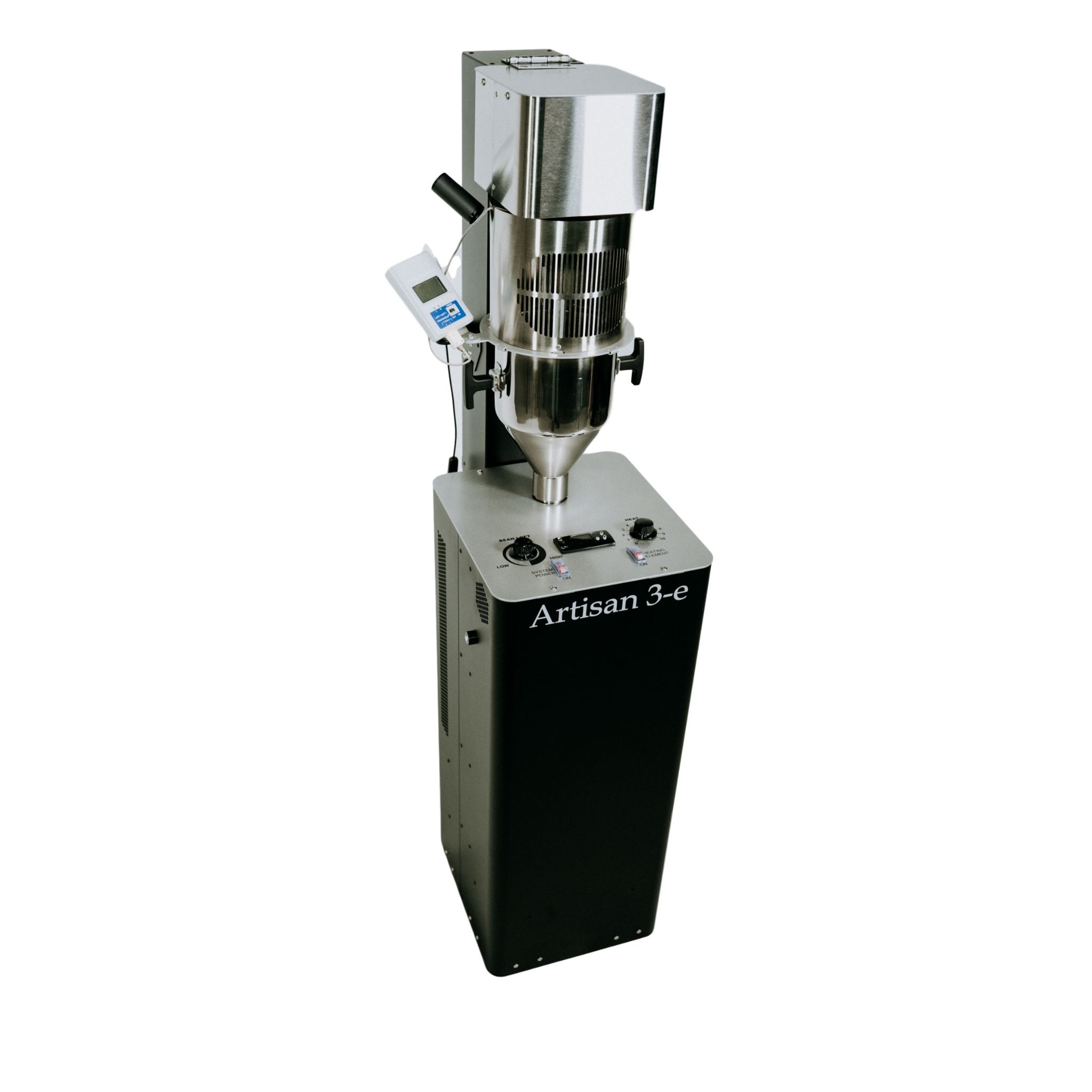45-degree view of the Artisan 3-e coffee roaster